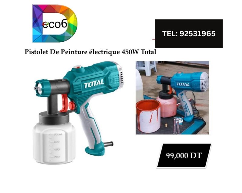 Pistolet de peinture électrique 450W Total